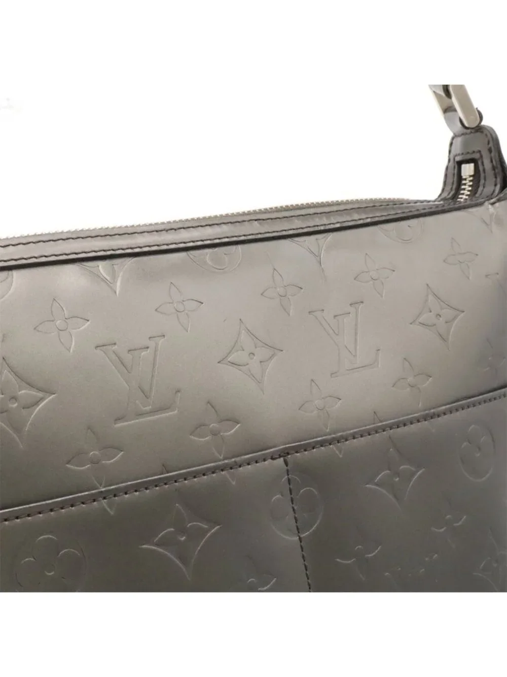 Louis Vuitton Monogram Matte Sutter Shoulder Bag Leather Noir